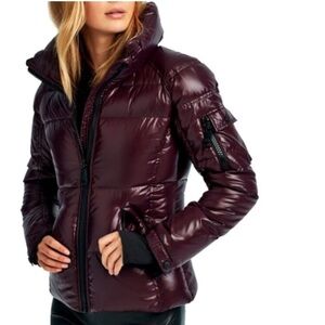 SAM Freestyle Down Puffer Jacket in Merlot